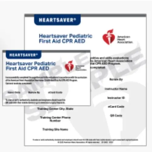 Heartsaver First Aid CPR AED (Pediatrics)